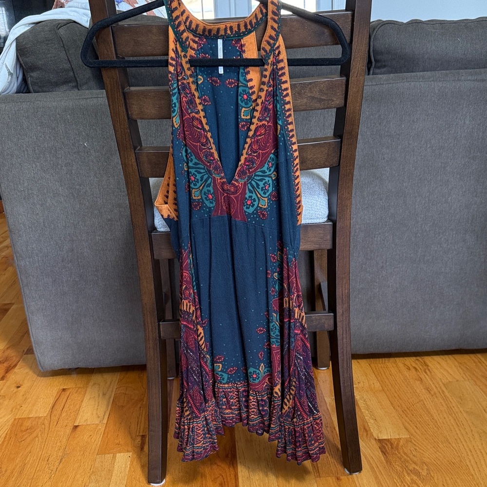 Free People Bohemian Sleeveless Dress - Multicolor